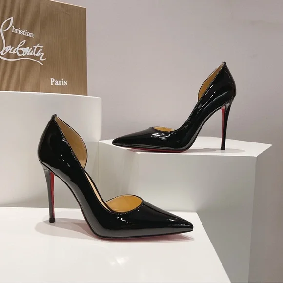 Chic Black Patent Leather Heels